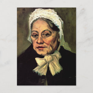 Carte Postale Chef d'une vieille femme Casquette blanche par Vin