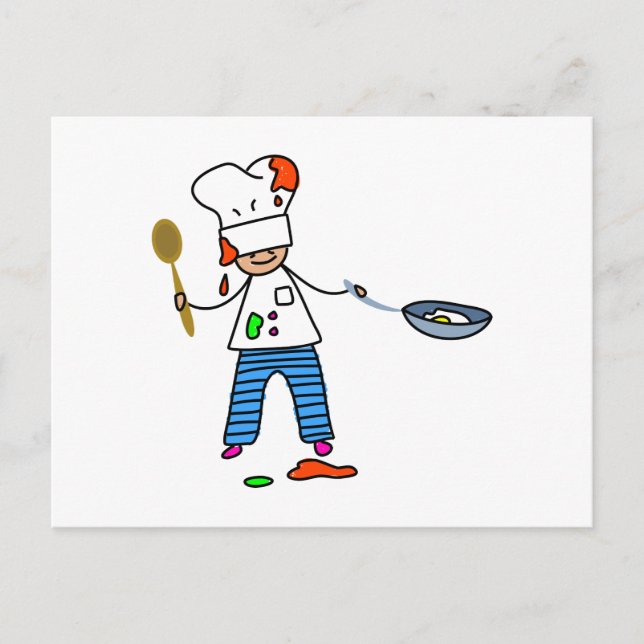 Carte Postale Chef Kid (Devant)