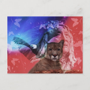 Carte Postale Chef Native American Indian