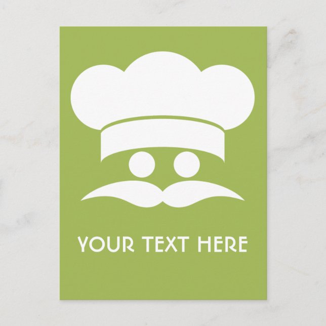 Carte postale CHEF personnalisée (Devant)