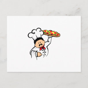 CARTE POSTALE CHEF PIZZA