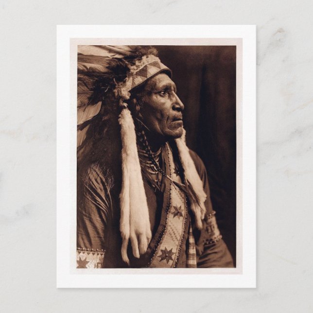 Carte Postale Chef Raven Blanket - Nez Perce - Vintage (Devant)