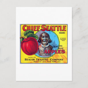 Carte Postale Chef Seattle Apples