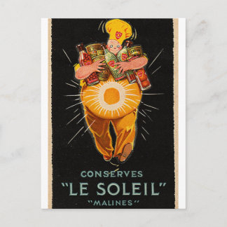 Carte Postale Chef Vintage "Le Soleil"