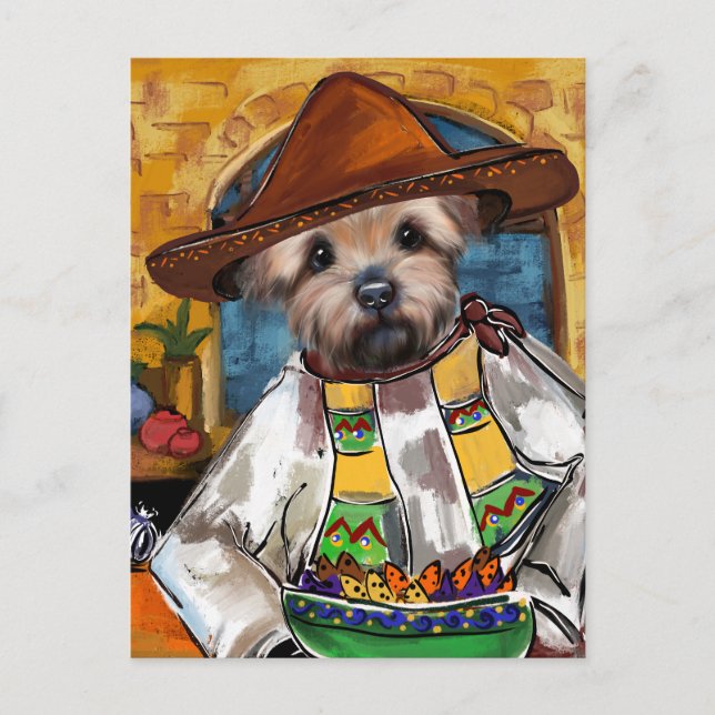 Carte Postale Chef Yorkie (Devant)