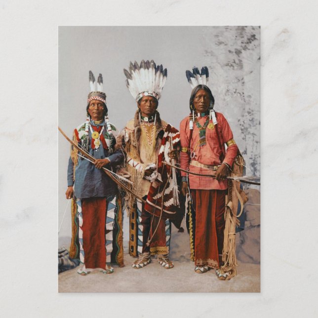 Carte Postale Chefs Apache Garfield Ouche Te Foya 1899 (Devant)