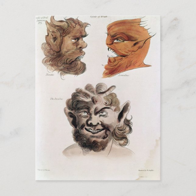 Carte Postale Chefs de démons maléfiques (Devant)