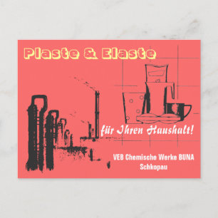 Carte Postale Chemiedesign DDR