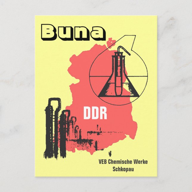 Carte Postale Chemiereklamedesign DDR (Devant)