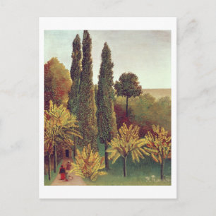 Carte Postale Chemin dans le parc des Buttes Chaumont, Paris, 19