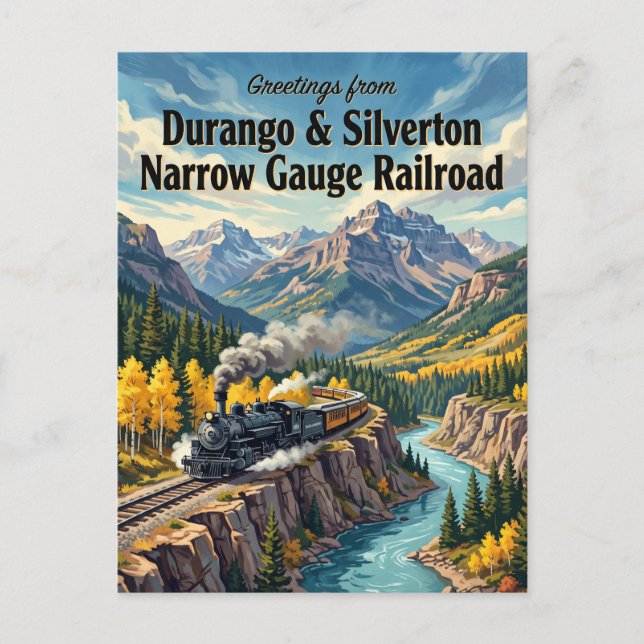 Carte Postale Chemin de fer à voie étroite Durango & Silverton C (Devant)