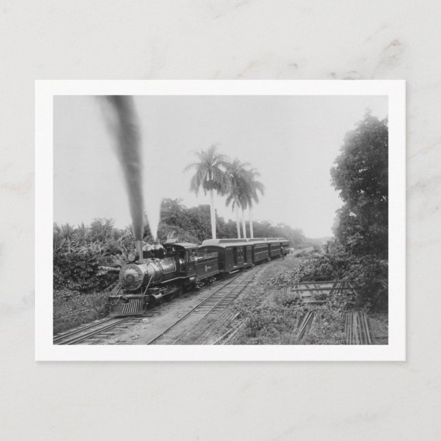 Carte Postale Chemin de fer central panaméricain au Guatemala (Devant)