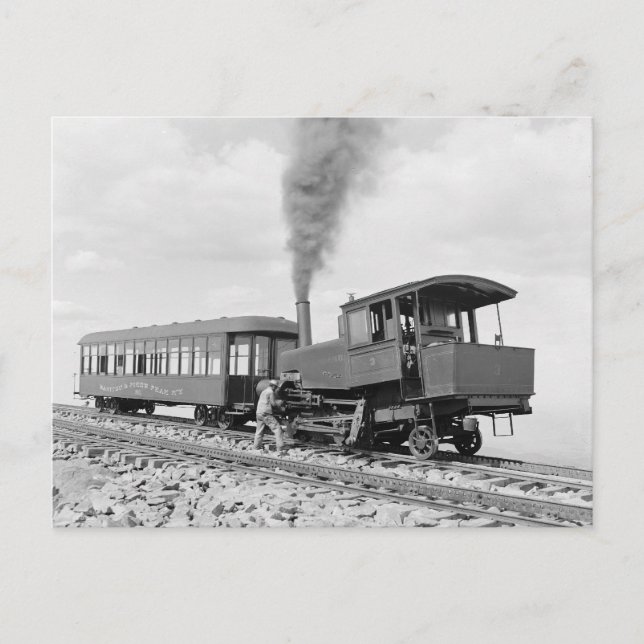 Carte Postale Chemin de fer de Pikes Peak, 1900 (Devant)