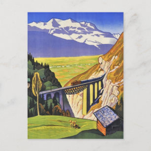 Carte postale - Chemin de fer du Loetschberg Suiss