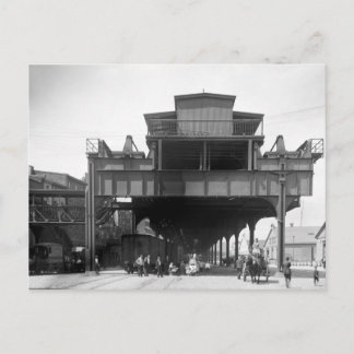 Carte Postale Chemin de fer élevé, Philadelphie, PA, 1910