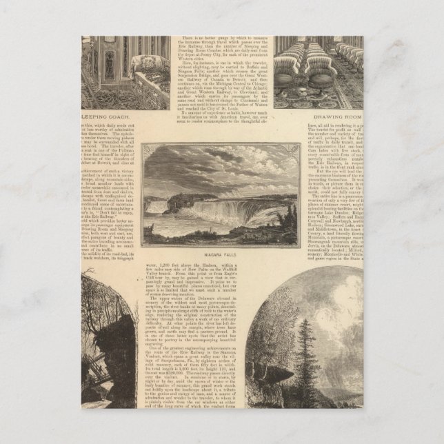 Carte Postale Chemin de fer Erie (Devant)