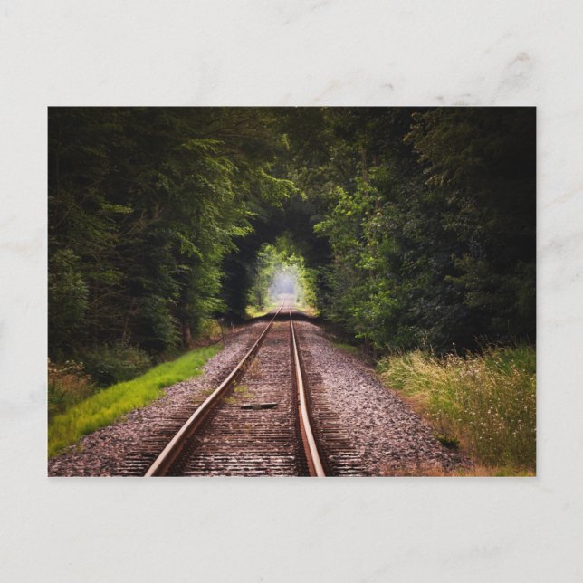 Carte Postale Chemin de fer vert magnifique paysage (Devant)