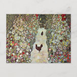 Carte Postale Chemin de jardin avec poulets, Gustav Klimt, Art N<br><div class="desc">Garden Path with Chickens (1916) de Gustav Klimt est une peinture d'art vintage de l'époque victorienne Symbolisme. Une scène nature avec des poulets dans le jardin fleuri jardin sur une ferme. À propos de l'artiste : Gustav Klimt (1862-1918) était un peintre symboliste autrichien et l'un des membres les plus importants...</div>