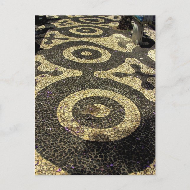 Carte Postale Chemin de l'art du galet : Funchal, Madère (Portug (Devant)