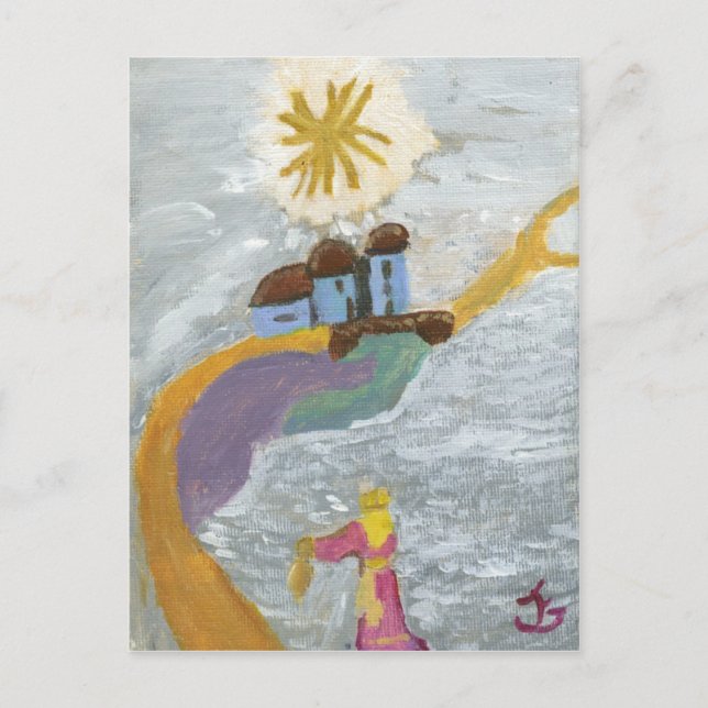 Carte Postale Chemin d'or (Devant)