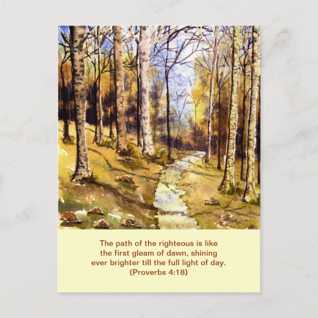 Carte postale 'Chemin du bois (chrétien)' (Devant)