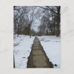 Carte Postale Chemin enneigé