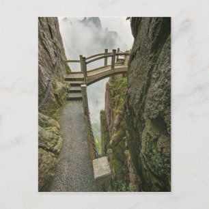 Carte Postale Chemin et petit pont, Montagne jaune,