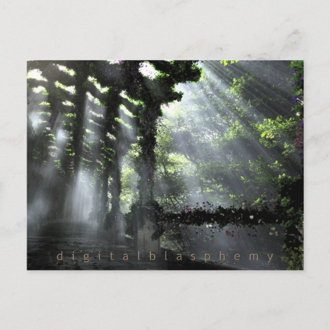 Carte postale Chemin ombragé (été) (Devant)