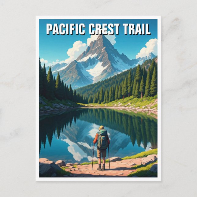 Carte Postale Chemin Pacific Crest (Devant)