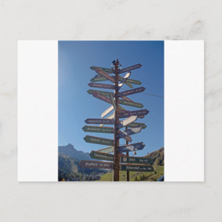 Carte Postale chemin partout