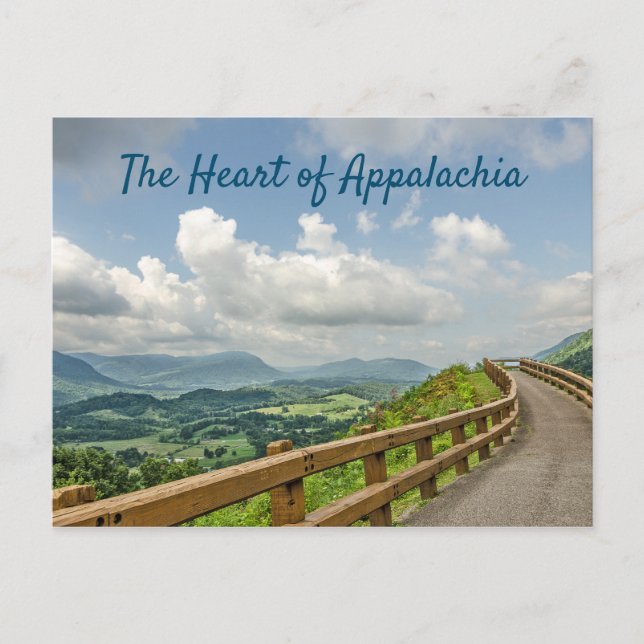 Carte Postale Chemin pavé avec rails en bois (Devant)