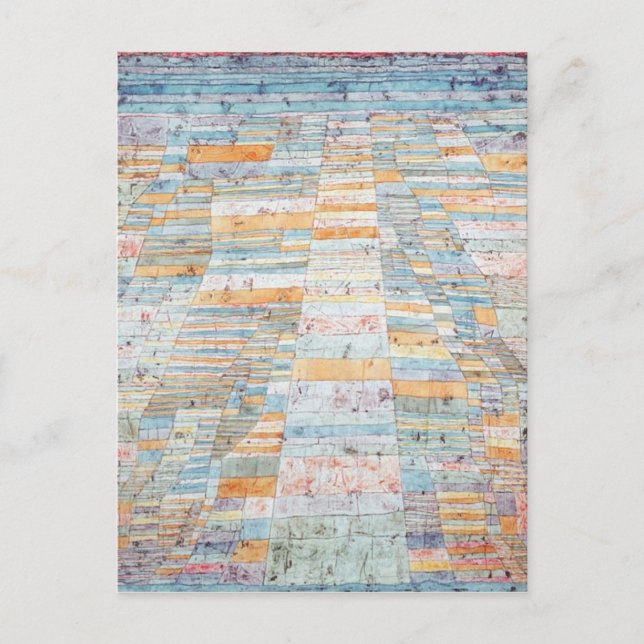 Carte Postale Chemin principal et promenade de Paul Klee (Devant)