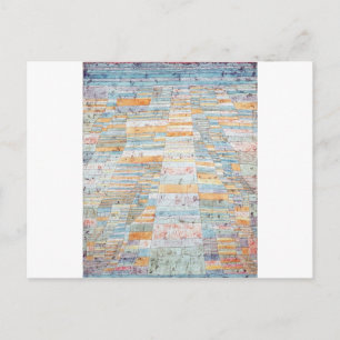 Carte Postale Chemin principal et promenade de Paul Klee