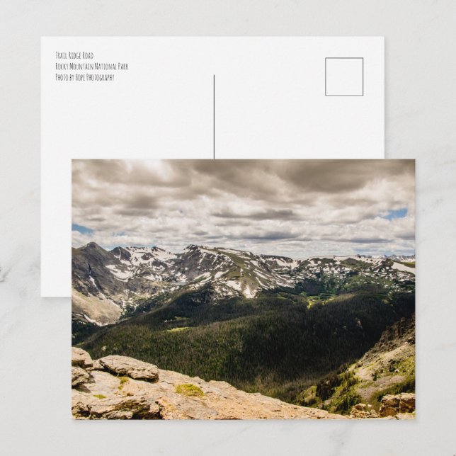 Carte Postale Chemin Trail Ridge (Devant / Derrière)