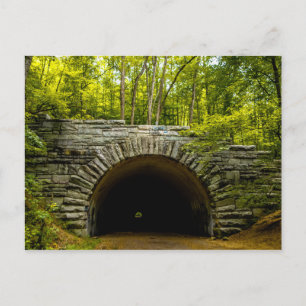 Carte Postale chemin tunnel nulle part bryson ville nature lac f