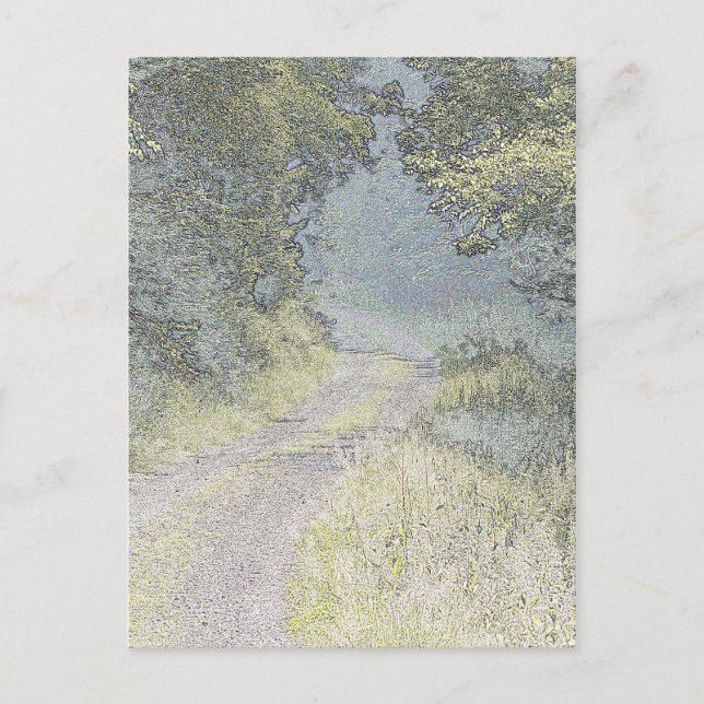 Carte Postale Chemin vers la forêt (Devant)