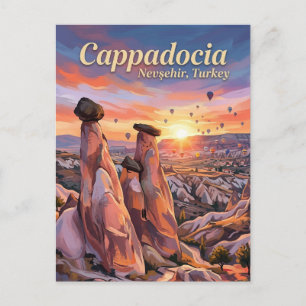 Carte Postale Cheminées de fées, Göreme, Cappadoce