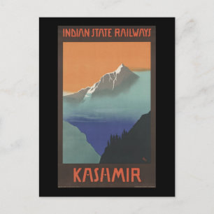 Carte Postale Chemins de fer de l'État indien du Cachemire