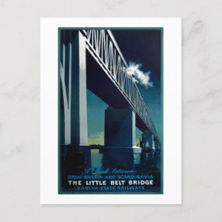 Carte Postale Chemins de fer nationaux danois Aage Rasmussen vin