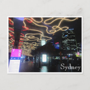 Carte Postale chemins lumineux sydney vivid
