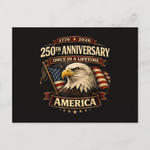 Carte Postale Chemise 250e anniversaire États-Unis 250e Amérique