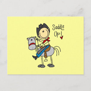 Carte Postale Chemise Cowboy et Cadeaux Saddle Up
