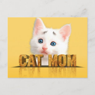 Carte Postale Chemise de maman de chat cadeau maman chat fem