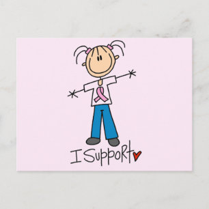 Carte Postale Chemise et Cadeaux de Soutien pour le Cancer du Se