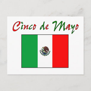 Carte Postale Chemise et cadeaux Drapeau Mexicain Cinco de Mayo