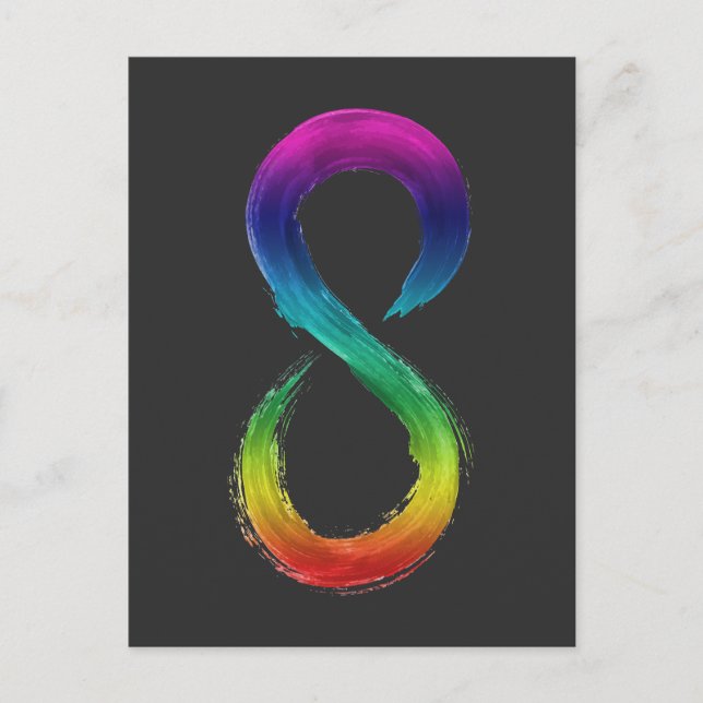 Carte Postale Chemise Logo Infini Neurodiversité  (Devant)
