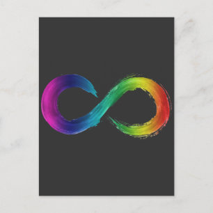 Carte Postale Chemise Logo Neurodiversity Infinity
