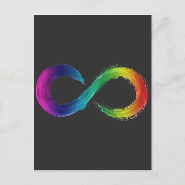 Carte Postale Chemise Logo Neurodiversity Infinity (Devant)