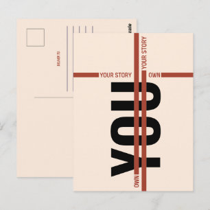 Carte Postale Chemise « Maîtrise ton histoire » – Citation motiv