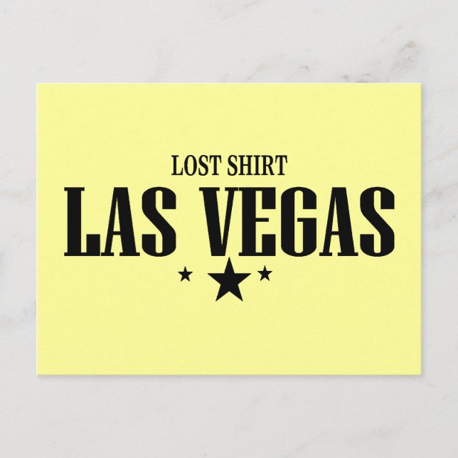 Carte Postale Chemise perdue Las Vegas (Devant)